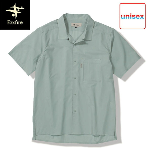 フォックスファイヤー Foxfire メンズ レディース シャツ 半袖 TSシェルシャツS/S ミストミント(247) 軽量 速乾 FOX5212525247|ハイカム 店