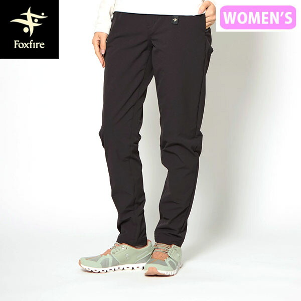 フォックスファイヤー Foxfire レディース トレッキングパンツ トレックコアパンツ ブラック(025) ストレッチ 保温 アウトドア FOX8114570025
