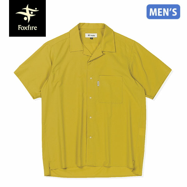 フォックスファイヤー Foxfire メンズ 半袖プルオーバー TS貝殼プルオーバーS/S ゴールド黄色 半袖 速乾 軽さ 山登り FOX5212525238