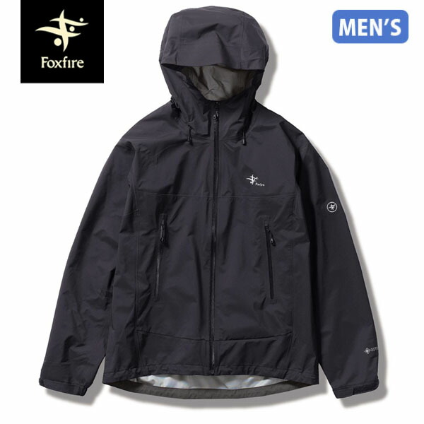 フォックスファイヤー Foxfire メンズ レインジャケット ゴアテックス クレストクライマージャケット カーボンブラック GORE-TEX 防水透湿 通勤 FOX7411032152 25,410円