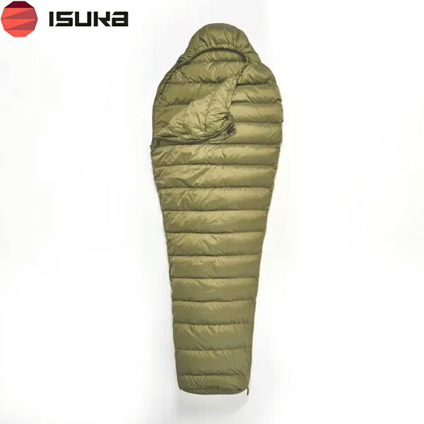 イスカ ISUKA 寝袋 シュラフ エントリーバッグ モス 1319 マミー型 夏 秋 キャンプ 登山 テント泊 アウトドア ISU131915｜ハイカム　店