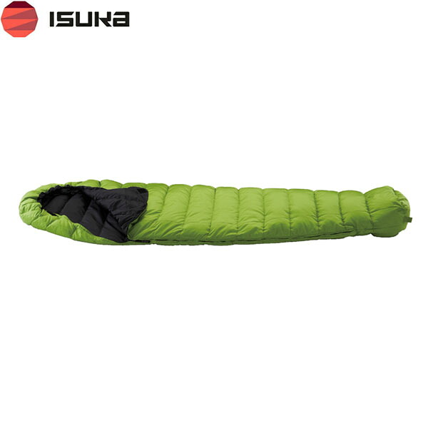 イスカ ISUKA 寝袋 シュラフ ダウンプラス チロル X フレッシュグリーン マミー型 軽量 夏 キャンプ 登山 アウトドア 137830 ISU137830|ハイカム 店