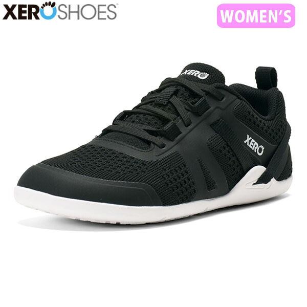 ゼロシューズ XEROSHOES レディース スニーカー プリオネオ Black / White ブラック/ホワイト ランニング トレーニング ベアフット XERPPWBKWH｜ハイカム　店