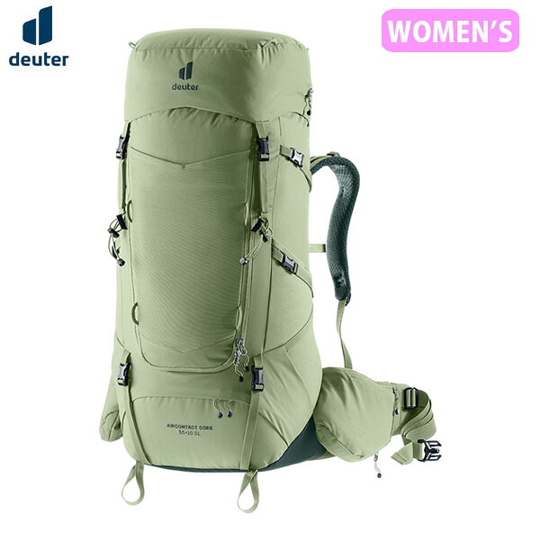 ドイター deuter レディース 女性用 リュック バックパック エアコンタクトコア55+10SL グローブ×アイビー 登山 トレッキング DEU33504261214|ハイカム 店