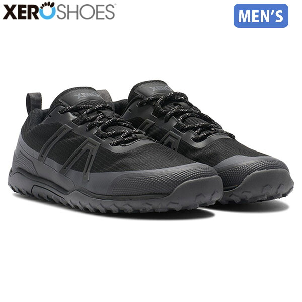 ゼロシューズ XEROSHOES メンズ 防水 スニーカー M's スクランブラートレイルロウ WP ブラックアスファルト ランニング アウトドア XERTLXMBKAP