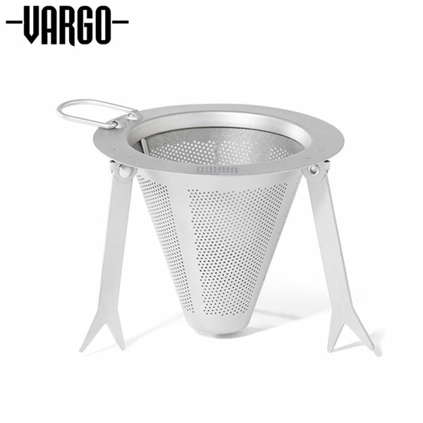 バーゴ VARGO チタニウム トラベルコーヒーフィルター チタン 珈琲水漉し 難民キャンプ 丸焼き アウトドア T-474 VART474