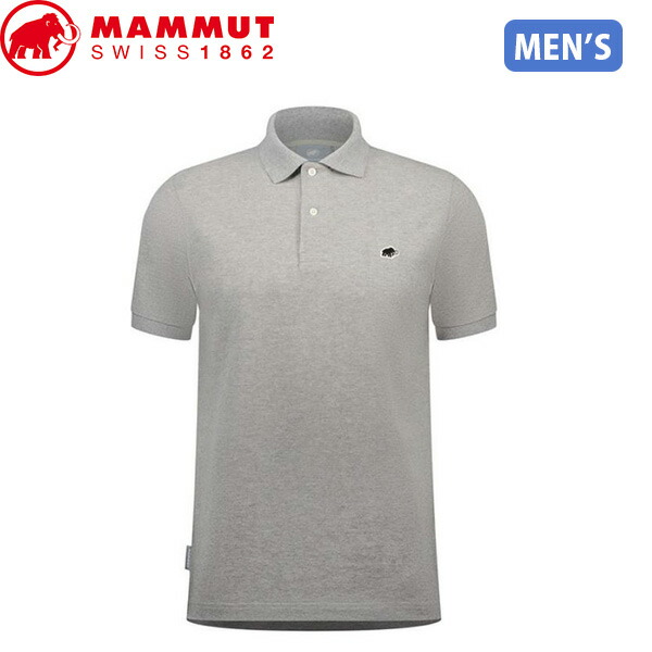 マムート メンズ 半袖ポロシャツ 1017-00402 MAMMUT Matrix Polo Shirt AF Men alloy melange PRT1 MAM10170040200709|ハイカム 店