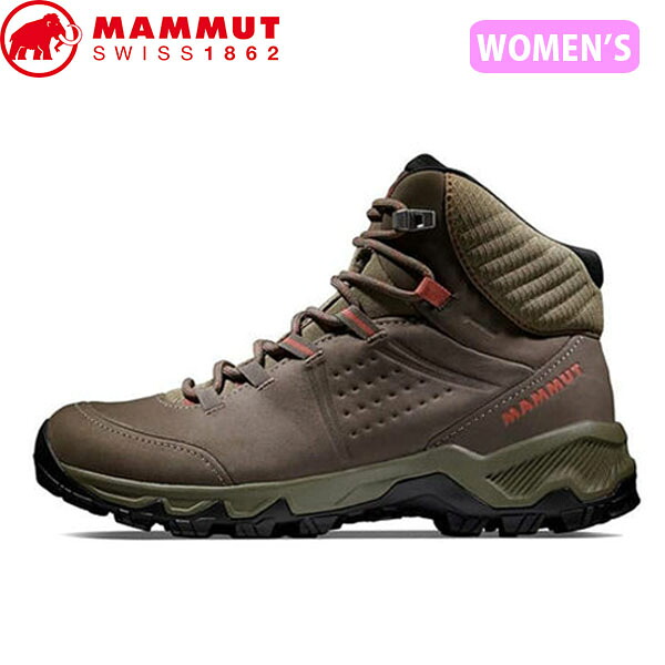 マムート MAMMUT レディース ハイキングシューズ ゴアテックス ビブラム Nova IV Mid GTX Women bungee-apricot brandy 防水透湿 トレッキング MAM30300473040227|ハイカム 店