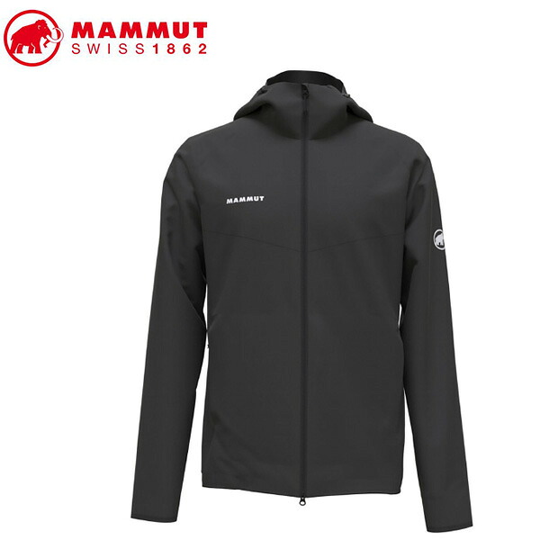 MAMMUT 1011-00323 GRANITE SO Hooded Jacket AF Men black Apparel マムート メンズ アウトドアジャケット ブラック MAM1011003230001