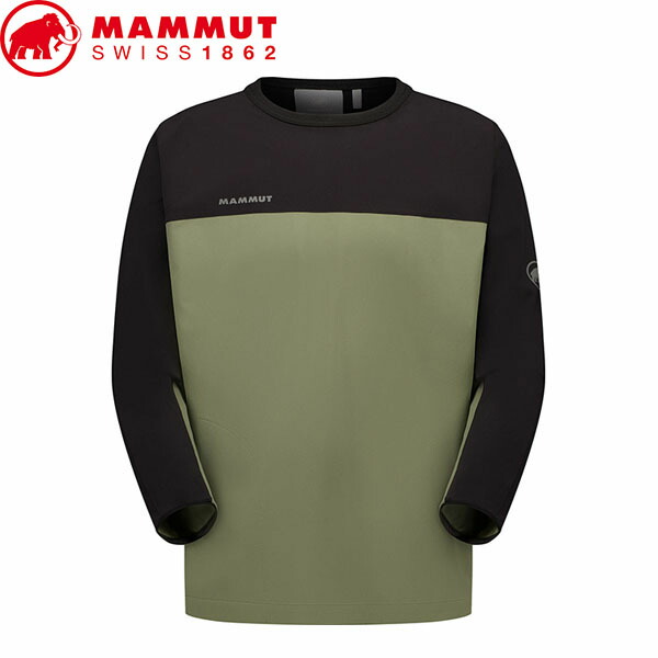 マムート MAMMUT 1011-02402 ロングTシャツ メンズ Comfort Crew Neck AF Men marsh-black アジアンフィット 軽量 ストレッチ トレーニング ジム ランニング MAM10110240240299