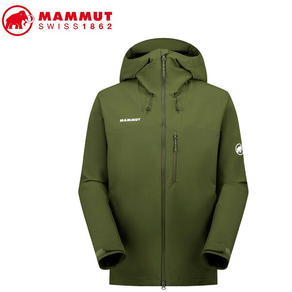 MAMMUT 1011-02520 Trekkers SO Hooded Jacket AF Men dark marsh Apparel マムート メンズ アウトドアジャケット カーキグリーン MAM10110252040284 19,887円