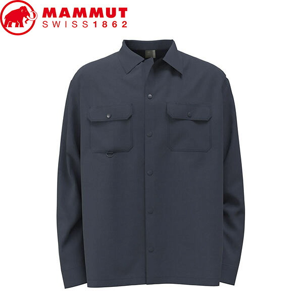 マムート MAMMUT メンズ 長袖シャツ Highland Longsleeve Shirt AF Men アジアンフィット marine MAM1015016305118