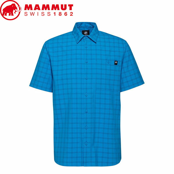 マムート MAMMUT メンズ 半袖シャツ Lenni Shirt AF Men アジアンフィット glacier blue-marine MAM10150166050591