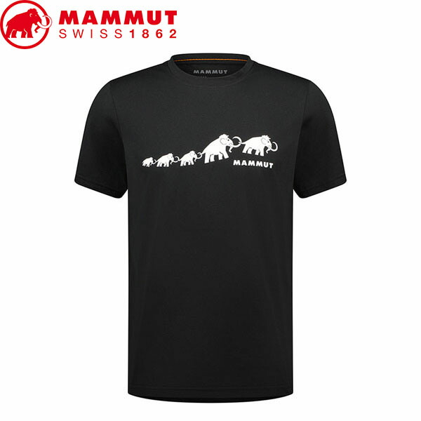マムート MAMMUT メンズ 半袖Tシャツ QD Logo Print T-Shirt AF Men アジアンフィット black PRT3 MAM10170201200255