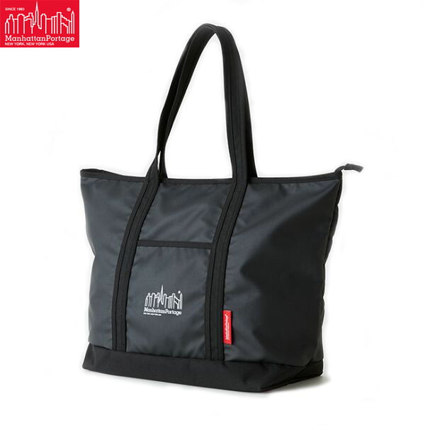 マンハッタンポーテージ Manhattan Portage トートバッグ ユニセックス 防水 MP Logo Printed Cherry Hill Tote Bag MP1307ZP Black/White MP1307ZPBLK/WHT｜ハイカム　店