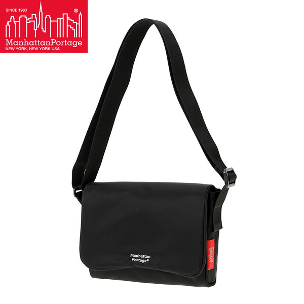 マンハッタンポーテージ ショルダーバッグ Manhattan Portage Whitehall Shoulder Matte Twill Black マグネット開閉式 MP2095MTWLBLK|ハイカム 店