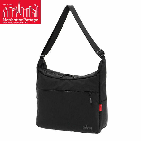 マンハッタンポーテージ ショルダーバッグ Manhattan Portage Bed-Stuy Shoulder Bag (LG) Nylon Tussah Quill Black 通学 MP6041LGTSBLK