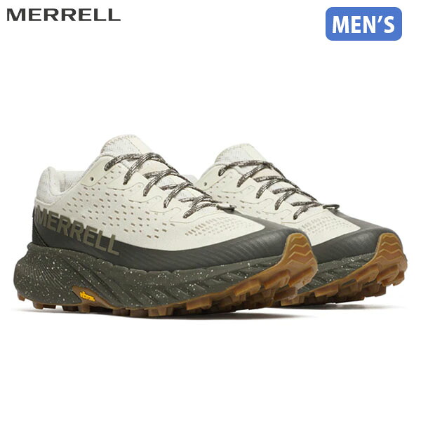 メレル MERRELL メンズ トレイルランニングシューズ アジリティー ピーク 5 スタッコ/ベルーガ AGILITY PEAK 5 トレラン 厚底 シューズ アウトドア MERJ068697