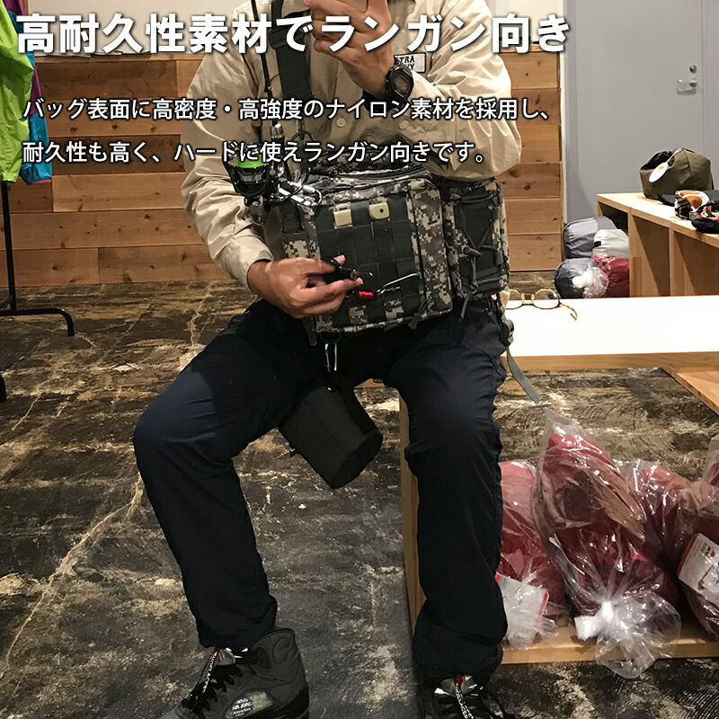 釣りバッグ スリングパッカー ワンショルダーバッグ ショアジギング ランガンバッグ