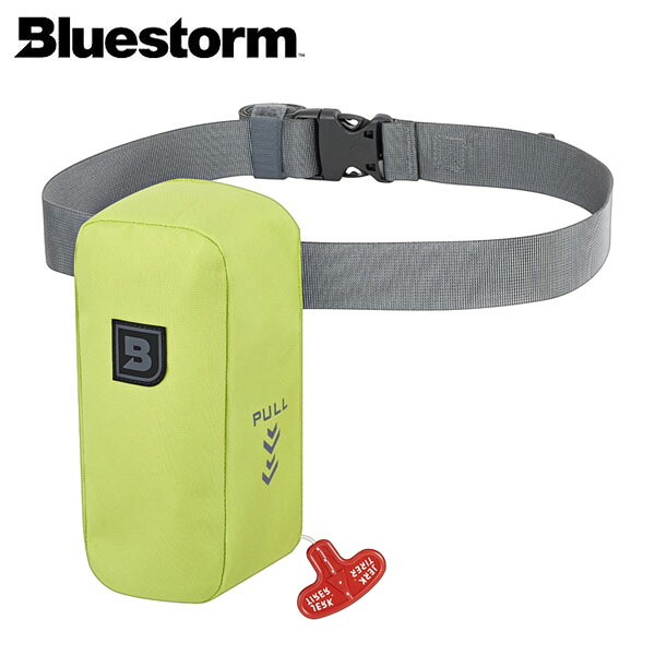 ブルーストーム BLUESTORM 膨脹式ライフジャケット Reカリフウエスト ルミナスグリーン BSJ-7300 国土交通省型式承認品 Type A 高階救命器具 BLUBSJ7300LGR