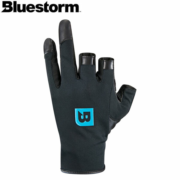 ブルーストーム BLUESTORM フィッシンググローブ 手袋 ジギンググローブ Black BSJ-SGB3 高階救命器具 BLUBSJSGB3BLK