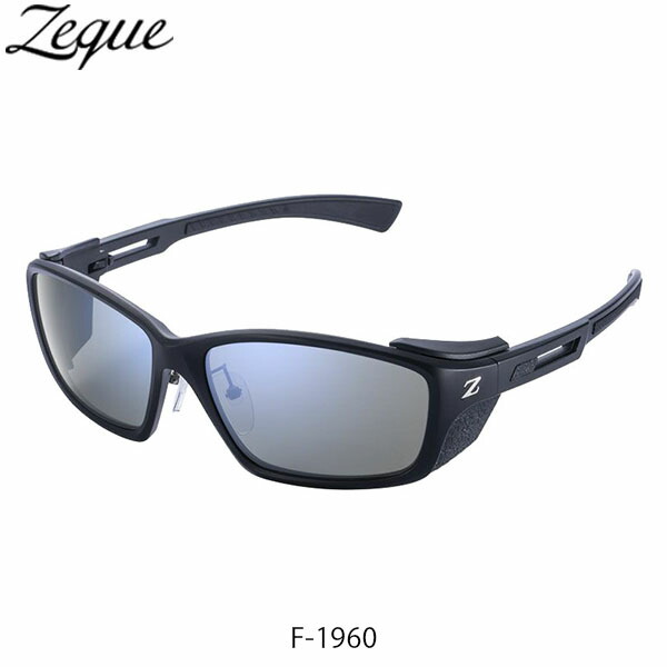 Zeque ZEAL OPTICS ゼクー ジールオプティクス 偏光サングラス HOVER フーバー F-1960 MATTE BLACK マットブラック TRUEVIEW SPORTS×BLUE MIRROR GLE4580274169390