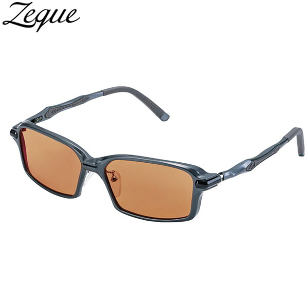 ゼクー Zeque 偏光サングラス スパイク F-2068 ガンメタル(LUSTER ORANGE) 4カーブ ジールオプティクス ZEAL OPTICS GLE4580274176411|ハイカム 店
