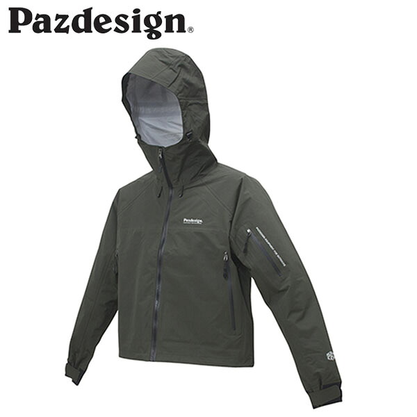 パズデザイン Pazdesign PBR-048 ブレスシェードウェーディングレインジャケットIII 火器金属元素 透湿雨合羽 御釣り アウトドア PAZPBR048GMT