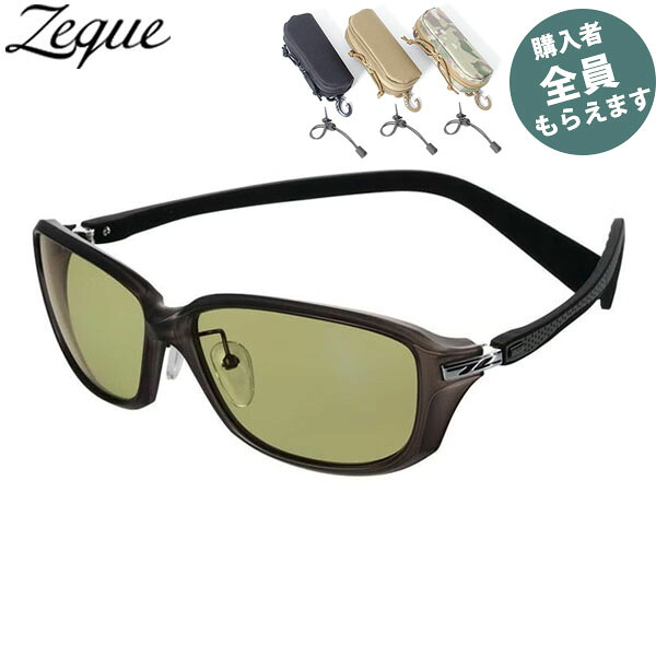 Zeque ゼクー 偏光サングラス【眼鏡ケースプレゼント】 F-2303 ティーダ-X #SMOKE/グレー EG TALEX タレックス ジールオプティクス ZEAL OPTICS PRGREF2303|ハイカム 店