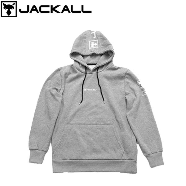 ジャッカル プルオーバーフーディ グレー JACKALL HU-A001 JAC037