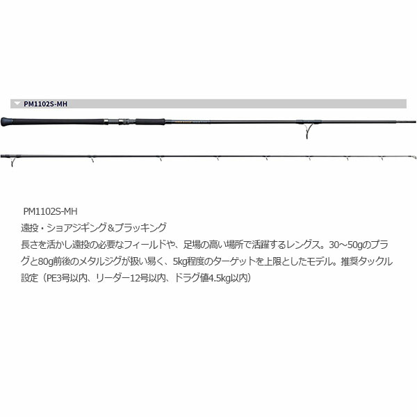 天龍 パワーマスター PM1102S-MH 竿 遠投・ショアジギング