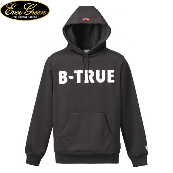 エバーグリーン EVERGREEN パーカー フーディー B-TRUE プレミアムプルパーカー ブラック 釣り フィッシング タウンユース AZREVG393|ハイカム 店