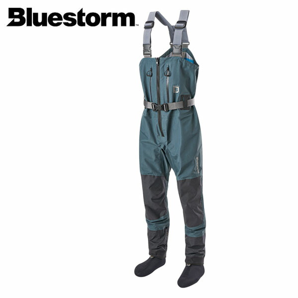 BLUESTORM 青色黒風 フィッシングウェーダー エルヴェガスト ソックスウェーダー オフショアブルー BSJ-SWD2R 高階救命物の具 BLUBSJSWD2ROBL ウェーダー・胴付長靴-ウェア・アクセサリー