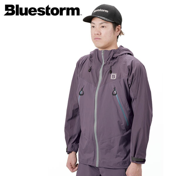BLUESTORM 青味暴風 フィッシングウェア レインジャケット パンペロ アノラック マル木ノ実 BSJ-TRJ1 高階救命物の具 BLUBSJTRJ1MLB