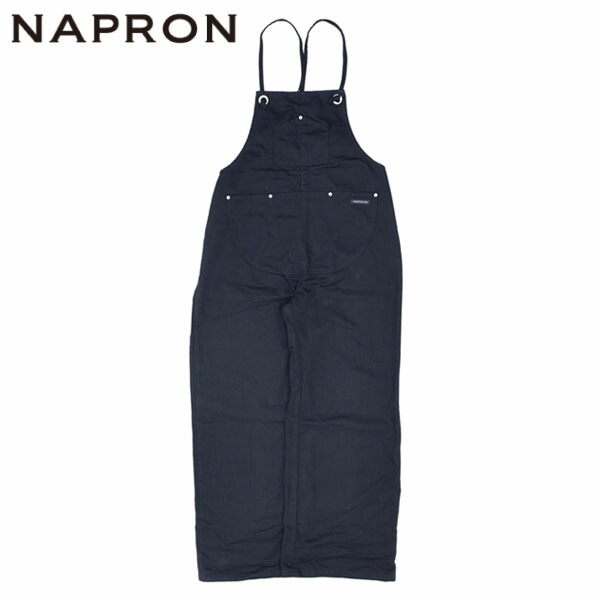 ナプロン NAPRON サロペットパンツ メンズ レディース SALOPETTE APRON II BLACK Z-NPPT32BK15