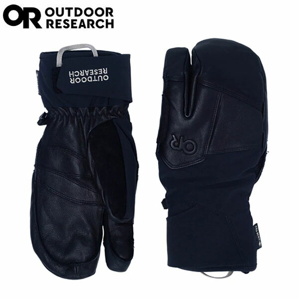 アウトドアリサーチ OUTDOOR RESEARCH グローブ チーム ゴアテックス 3フィンガーグローブ ブラック GORE-TEX 防水透湿 スキー スノーボード OR19846161001