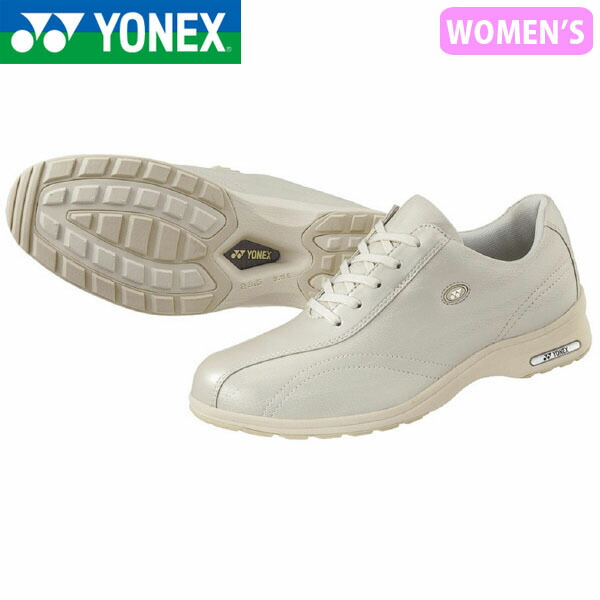 ヨネックス YONEX レディース パワークッションL30F パールベージュ ウォーキングシューズ スニーカー 軽量 衝撃吸収 ファスナー 撥水 抗菌防臭 YONSHWL30F684 9,471円