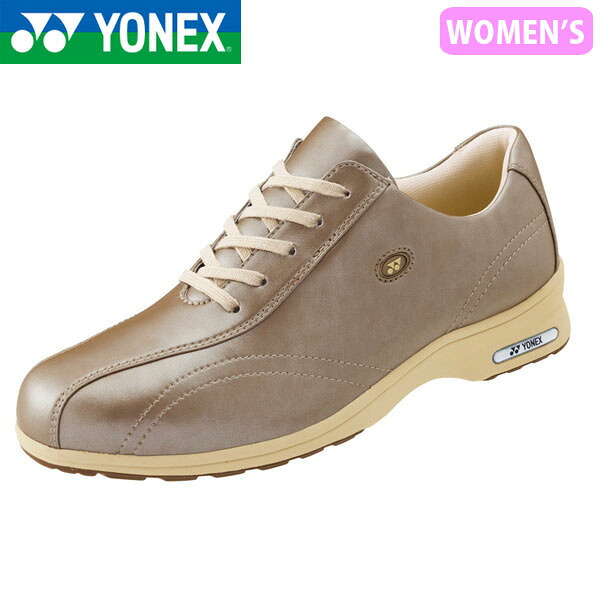 ヨネックス YONEX レディース パワークッションL30F パールカーキ ウォーキングシューズ スニーカー 軽量 衝撃吸収 ファスナー 撥水 抗菌防臭 YONSHWL30F708