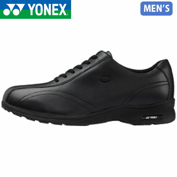 ヨネックス YONEX メンズ パワークッションMC30W ブラック ウォーキングシューズ スニーカー 軽量 衝撃吸収 4.5E 幅広 撥水 抗菌防臭 滑りにくい YONSHWMC30W007