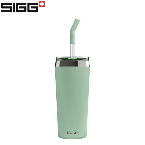 シグ SIGG ガラス製 ストロー マグ カップ HELIA ピスタチオグリーン 0.6L 保温 保冷 SGG50413