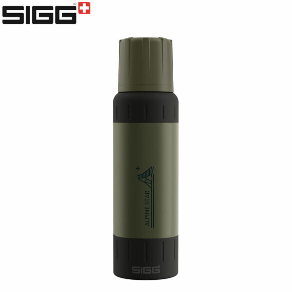 シグ SIGG 牟礼用瓶 吸い筒 アルパインはやりっ児 緑であること 1.0L 保温 保冷 山登り トレッキング 山歩き アウトドア SGG50480
