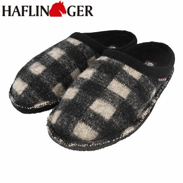 ハフリンガー HAFLINGER メンズ レディース ルームシューズ スリッパ プレイド ローワイス ウール 暖かい 保温 HAFHL312015033411