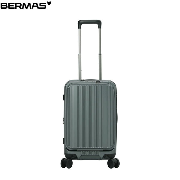 バーマス BERMAS スーツケース キャリーケース 静音キャスター INTER CITY BS フロントオープン50c 37L アイスランドグリーン 機内持ち込み 拡張 BER6055557