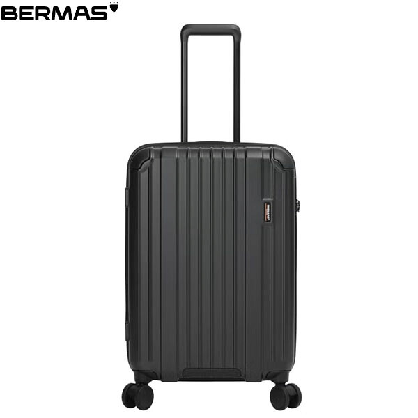 バーマス BERMAS キャリーケース スーツケース 静音キャスター BM HERITAGE3ファスナー58cm 57L ブラック トラベル カジュアル 出張 旅行 静か BER6054110｜ハイカム　店