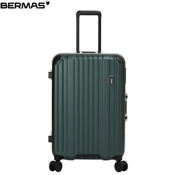バーマス BERMAS キャリーケース スーツケース 静音キャスター BM HERITAGE3フレーム61cm 70L グリーン トラベル カジュアル 出張 旅行 静か BER6054450｜ハイカム　店 23,522円