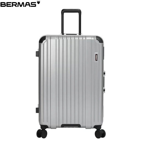 バーマス BERMAS キャリーケース スーツケース 静音キャスター BM HERITAGE3フレーム66cm 92L シルバー トラベル カジュアル 出張 旅行 静か BER6054522|ハイカム 店