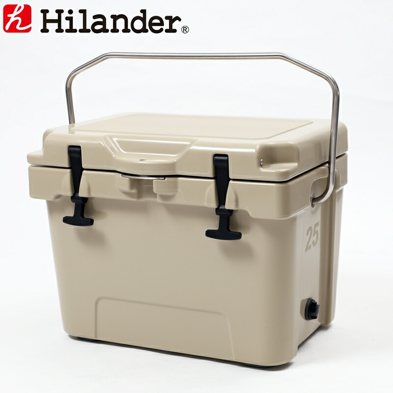 Hilander(ハイランダー) 【数量限定特別価格】ハードクーラーボックス(旧タイプ) 25L タン HCB-004