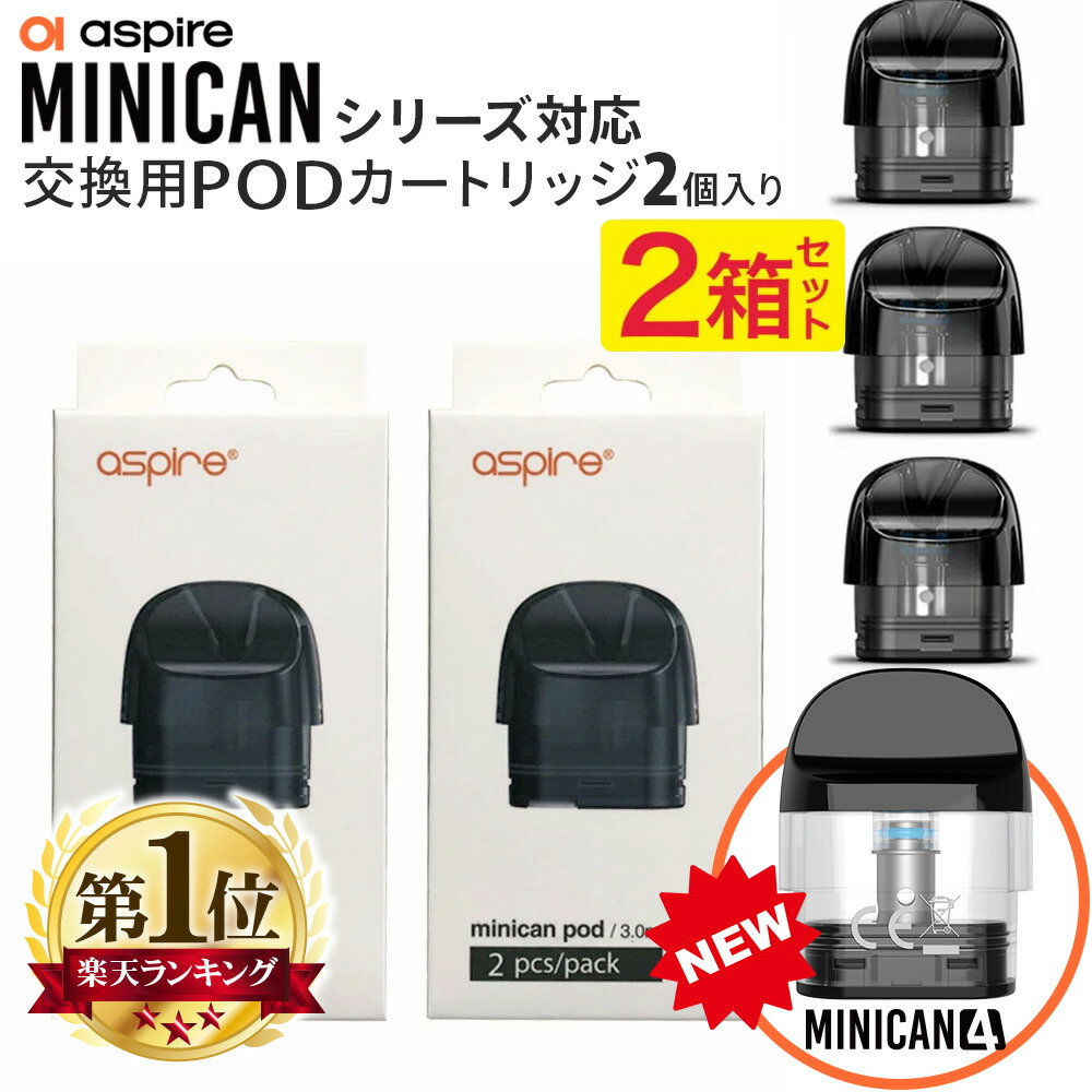 楽天市場】【2箱セット】Aspire Minicanシリーズ Podカートリッジ