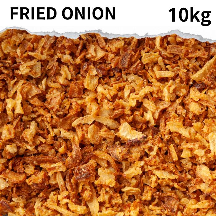 フライドオニオン 10kg Fried onion おうちカレー スパイス 大容量 万能 調味料 カレー カレー粉 カレースパイス 香辛料 ドライハーブ インド料理 トッピング ハーブ サラダ スープ ハンバーグ｜ヒマラヤ貿易　店