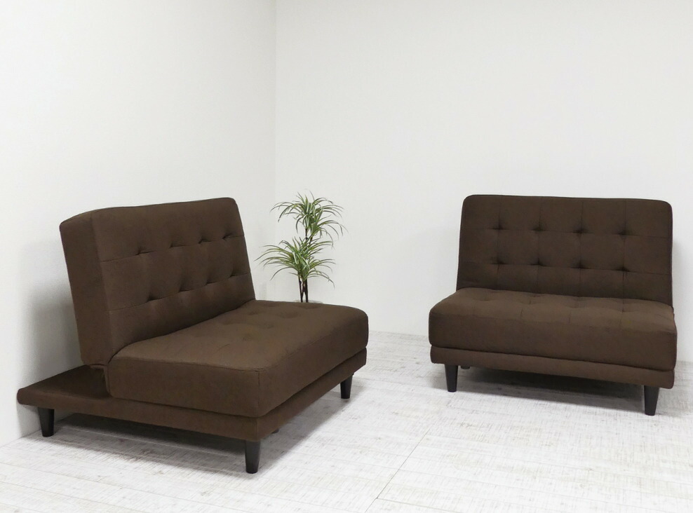 並べて使える2点セットソファベッド リクライニング機能付き|ヒマラヤネット~家具&インテリア